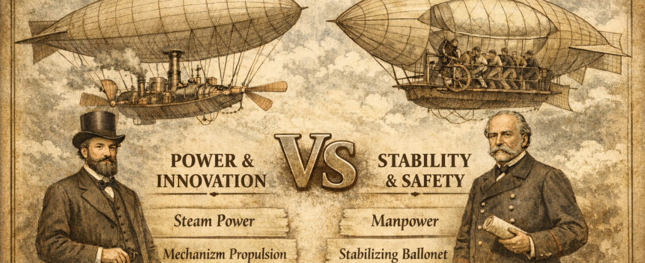 THE AIRSHIP DISPUTE: Henri Giffard vs. Dupuy de Lôme